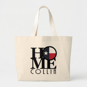 ZUHAUSE Collin Texas Jumbo Stoffbeutel