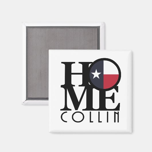 ZUHAUSE Collin Texas Magnet (Vorderseite/Rückseite)