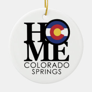 ZUHAUSE Colorado Springs Keramik Ornament