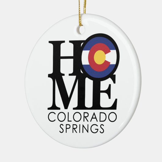 ZUHAUSE Colorado Springs Keramik Ornament (Links)
