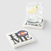 ZUHAUSE Colorado Steinuntersetzer (Seitenansicht)