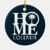 ZUHAUSE Columbia South Carolina Keramik Ornament (Vorne)