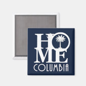 ZUHAUSE Columbia South Carolina Magnet (Vorderseite/Rückseite)