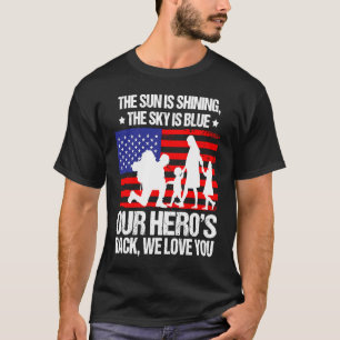 Zuhause Coming Veteran Gedicht Soldier Wertschätzu T-Shirt