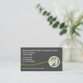 Zuhause Companion Services Business Cards Visitenkarte (Stehend Vorderseite)