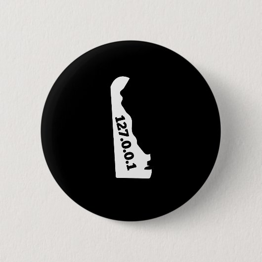 Zuhause-Computer-Nerd-IP address Delawares Button (Vorderseite)
