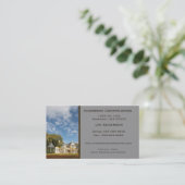 Zuhause Construction Business Card - Grau Visitenkarte (Stehend Vorderseite)