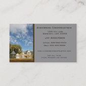 Zuhause Construction Business Card - Grau Visitenkarte (Vorderseite)