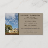 Zuhause Construction Business Card - Taupe Visitenkarte (Vorderseite)