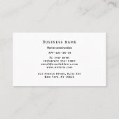 Zuhause Construction Carpenter Wood-Visitenkarte Visitenkarte (Rückseite)