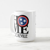 ZUHAUSE Cookeville Tennessee 15oz Kaffeetasse (Vorderseite Links)