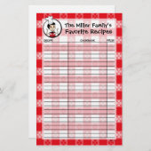Zuhause-Cookin' Benutzerdefinierter Rezept-Saver (Vorne/Hinten)
