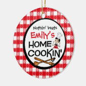 Zuhause Cookin personalisierte Verzierung Keramik Ornament (Links)