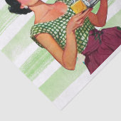 Zuhause Cooking ist die beste Retro-Hausfrau mit E Seidenpapier (Ausschnitt)