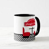 Zuhause Cooking Name Koch Diner Retro Cups Tasse (VorderseiteRechts)