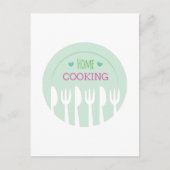 Zuhause Cooking Postkarte (Vorderseite)
