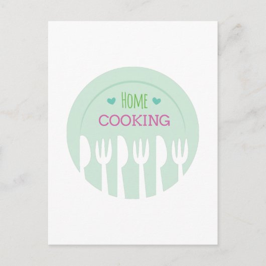 Zuhause Cooking Postkarte (Vorderseite)