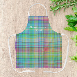 Zuhause Cooking Rosa Karierte Benutzerdefiniert Schürze