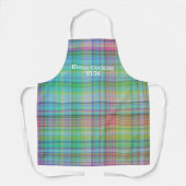 Zuhause Cooking Rosa Karierte Benutzerdefiniert Schürze (Vorderseite)