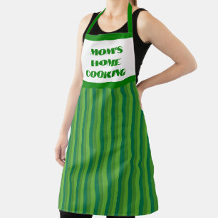 Zuhause Cooking Schürze der großen, grün gestriche