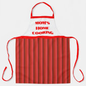 Zuhause Cooking Schürze der großen, rot gestreifte (Vorderseite)