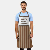 Zuhause Cooking Schürze der Mama mit braunem Strei (Getragen)