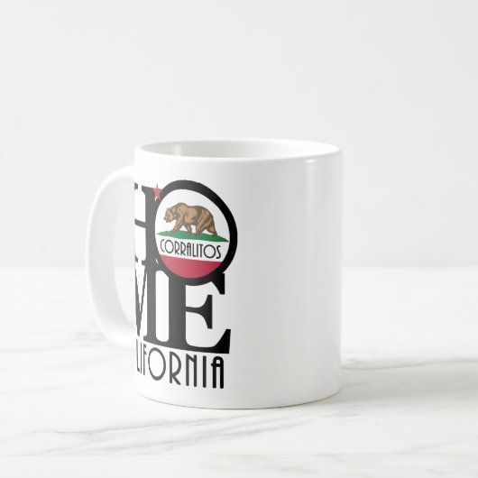 ZUHAUSE Corralitos California 11oz Kaffeetasse (Vorderseite Links)