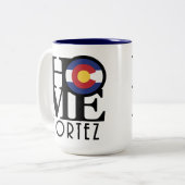 ZUHAUSE Cortez Colorado 15oz Zweifarbige Tasse (Vorderseite Links)