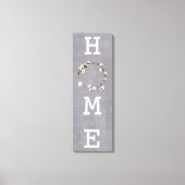 Zuhause Cotton Wreath Rustic Linde Bauernhof Leinwanddruck (Vorderseite)