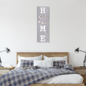 Zuhause Cotton Wreath Rustic Linde Bauernhof Leinwanddruck (Insitu (Schlafzimmer))