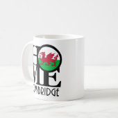 ZUHAUSE Cowbridge Wales 11oz Kaffeetasse (Vorderseite Links)