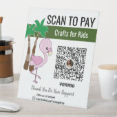 Zuhause Craft Business Ideas | Scan to Pay Venmo Sockelschild (In Situ)