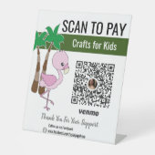 Zuhause Craft Business Ideas | Scan to Pay Venmo Sockelschild (Vorderseite)