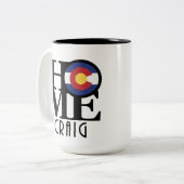 ZUHAUSE Craig Colorado 15oz Zweifarbige Tasse (Vorderseite Links)