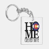 ZUHAUSE Crested Butte Colorado Schlüsselanhänger (Vorderseite links)