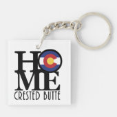 ZUHAUSE Crested Butte Colorado Schlüsselanhänger (Rückseite)