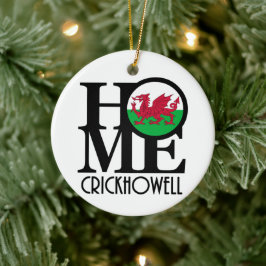 ZUHAUSE Crickhowell Wales Keramik Ornament