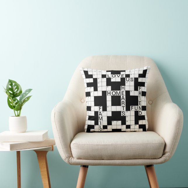 Zuhause Crossword Puzzle Kissen (Stuhl )