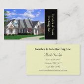 Zuhause Dachdecker oder Dachdecker Visitenkarte (Vorne/Hinten)