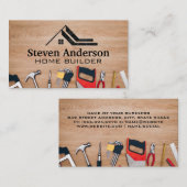 Zuhause-Dachlogo | Handwerkzeuge Visitenkarte (Vorne/Hinten)