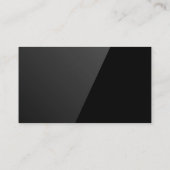Zuhause-Dachlogo | Real Anwesen Sleek Black Visitenkarte (Rückseite)