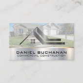 Zuhause-Dachlogo | Real Anwesen Visitenkarte (Vorderseite)