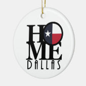 ZUHAUSE Dallas Texas Keramik Ornament (Links)