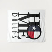 ZUHAUSE Dallas Texas Wandteppich (Vorderseite (Horizontal))