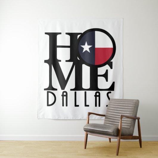 ZUHAUSE Dallas Texas Wandteppich (Beispiel)