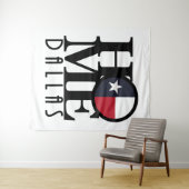 ZUHAUSE Dallas Texas Wandteppich (Beispiel (Horizontal))