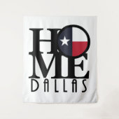 ZUHAUSE Dallas Texas Wandteppich (Vorderseite)