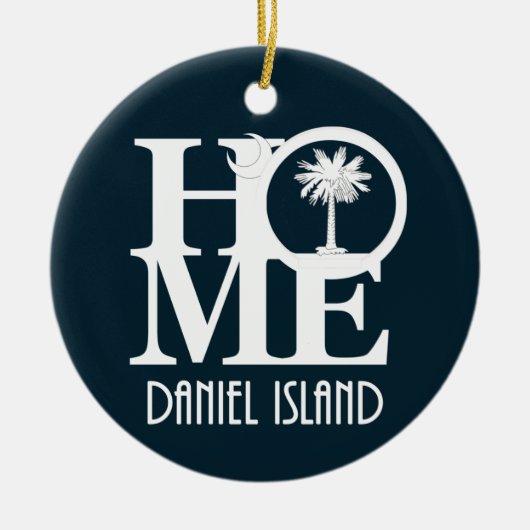 ZUHAUSE Daniel Island South Carolina Keramik Ornament (Vorne)