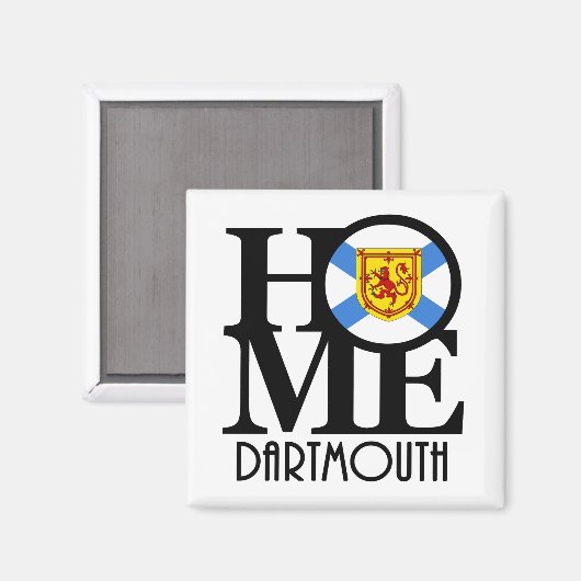 ZUHAUSE Dartmouth Nova Scotia Magnet (Vorderseite/Rückseite)