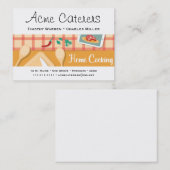 Zuhause, das Catering kocht Visitenkarte (Vorne/Hinten)